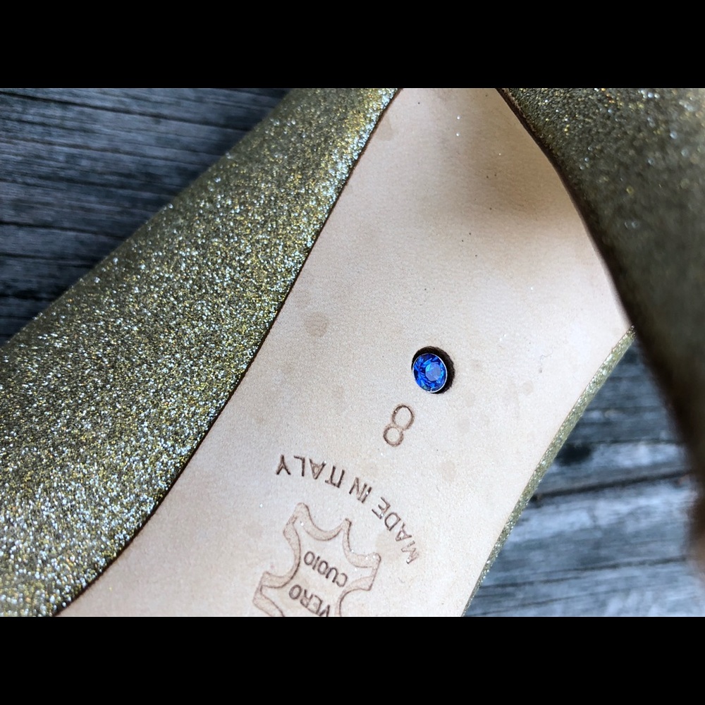 Something Bleu Glitter Heels - image 4